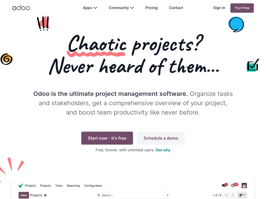 Odoo website
